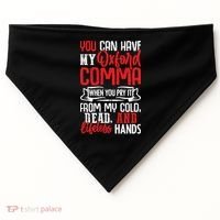 Oxford Comma Funny Quote USA-Made Doggie Bandana thumb 0