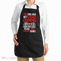 Oxford Comma Funny Quote Apron thumb 2