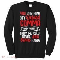 Oxford Comma Funny Quote Sweatshirt thumb 0