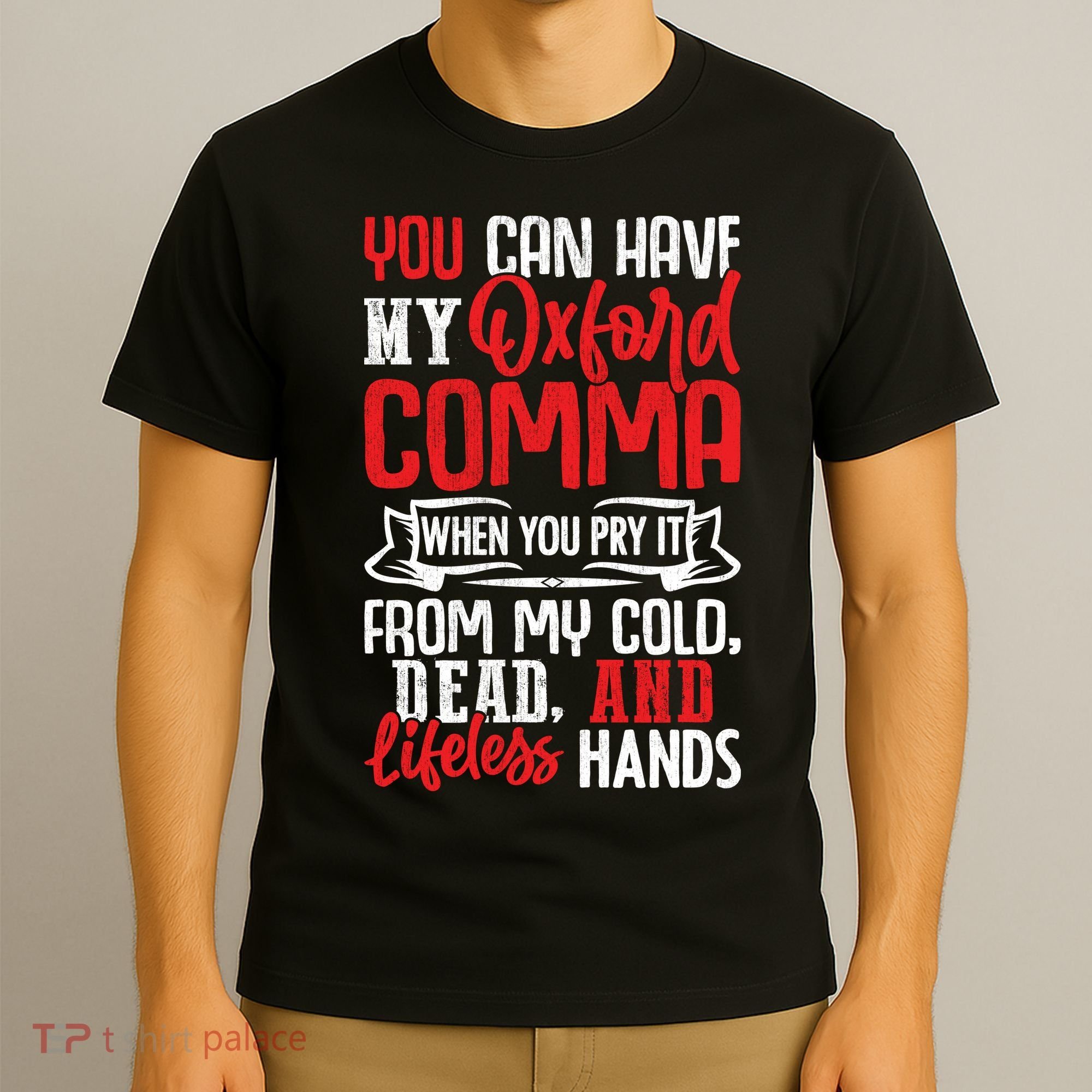 Oxford Comma Funny Quote T-Shirt