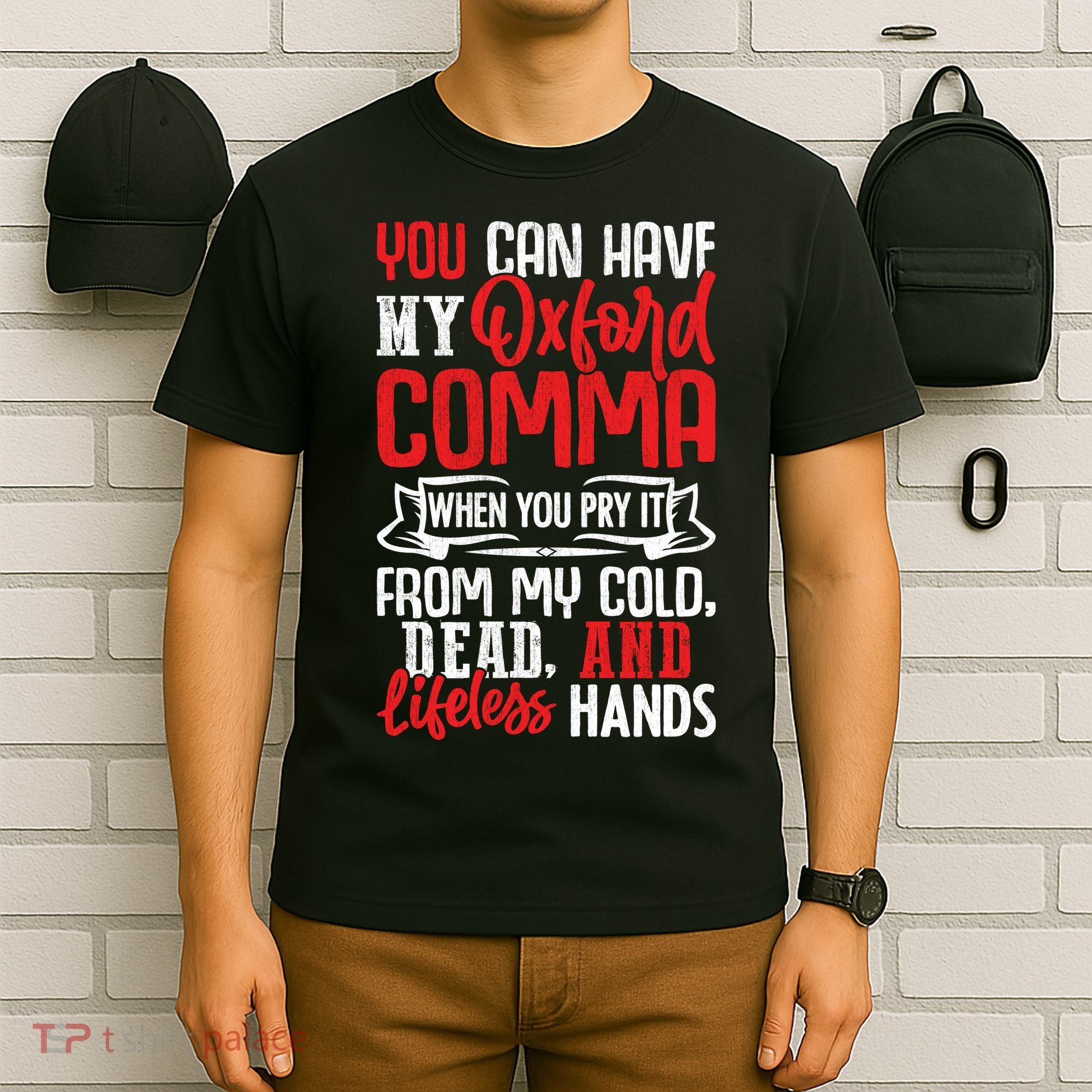 Oxford Comma Funny Quote T-Shirt