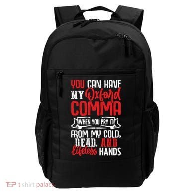 Oxford Comma Funny Quote Backpack