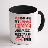 Oxford Comma Funny Quote Coffee Mug thumb 1