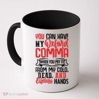 Oxford Comma Funny Quote Coffee Mug thumb 0