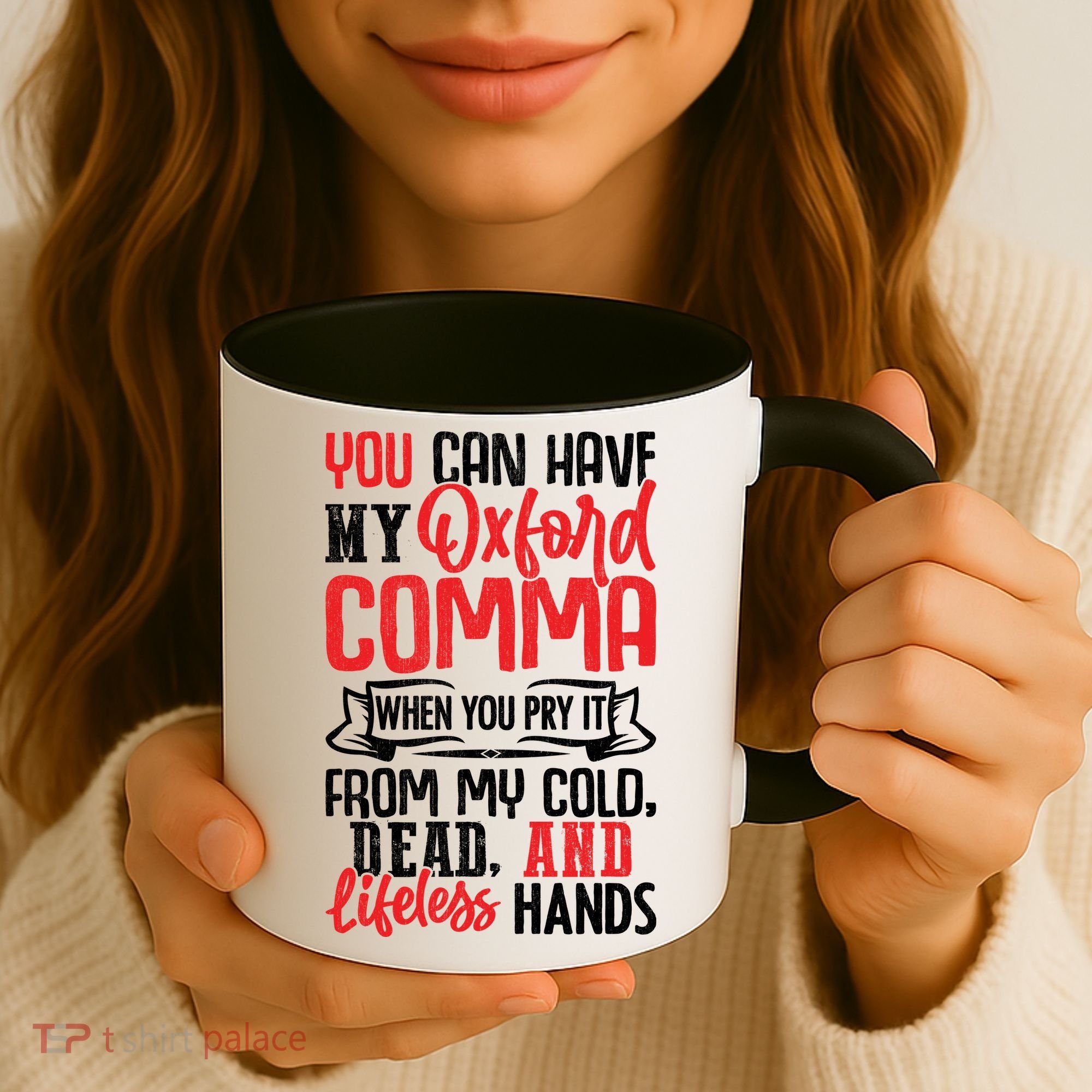 Oxford Comma Funny Quote Coffee Mug