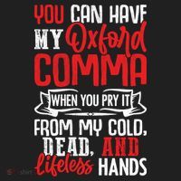 Oxford Comma Funny Quote Beanie thumb 2