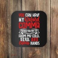 Oxford Comma Funny Quote Coaster thumb 0
