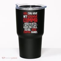 Oxford Comma Funny Quote Tumbler thumb 0