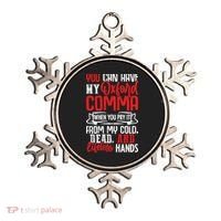 Oxford Comma Funny Quote Ornament thumb 0