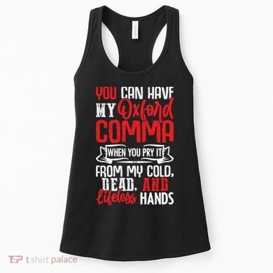 Oxford Comma Funny Quote Women's Tank Top