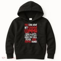 Oxford Comma Funny Quote Kids Hoodie thumb 0