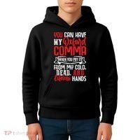 Oxford Comma Funny Quote Kids Hoodie thumb 4