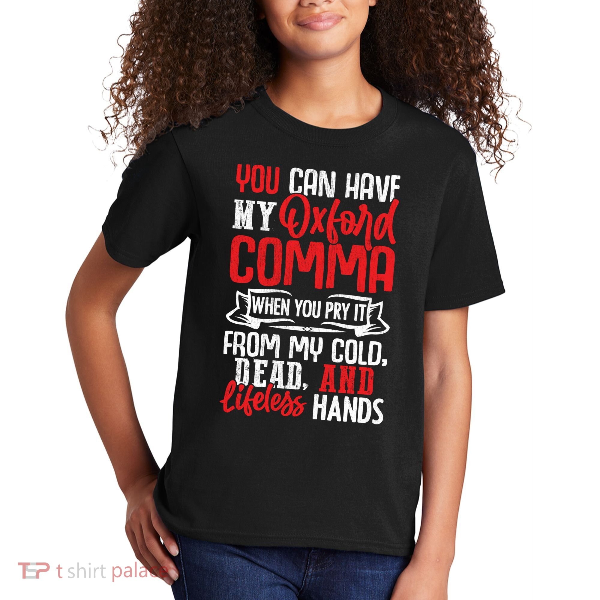 Oxford Comma Funny Quote Kids T-Shirt