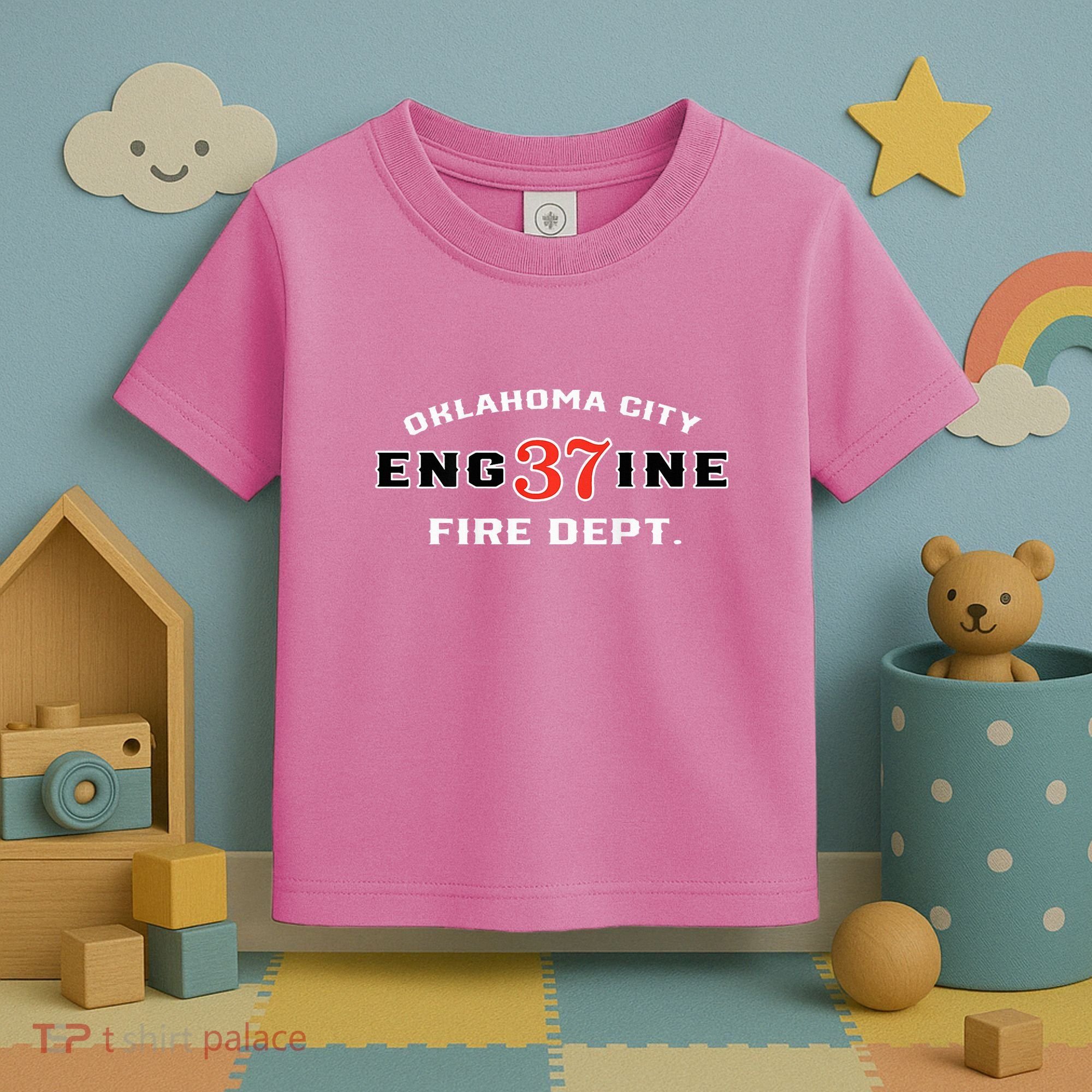 Oklahoma City Fire Dept Engine 37 Toddler T-Shirt