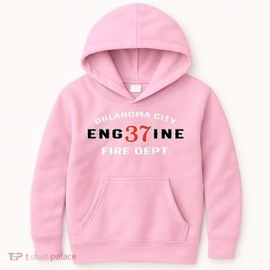 Oklahoma City Fire Dept Engine 37 Kids Hoodie