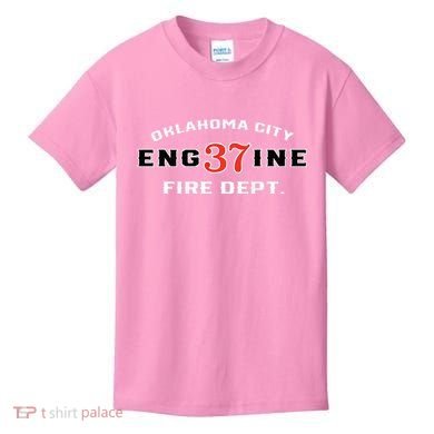 Oklahoma City Fire Dept Engine 37 Kids T-Shirt