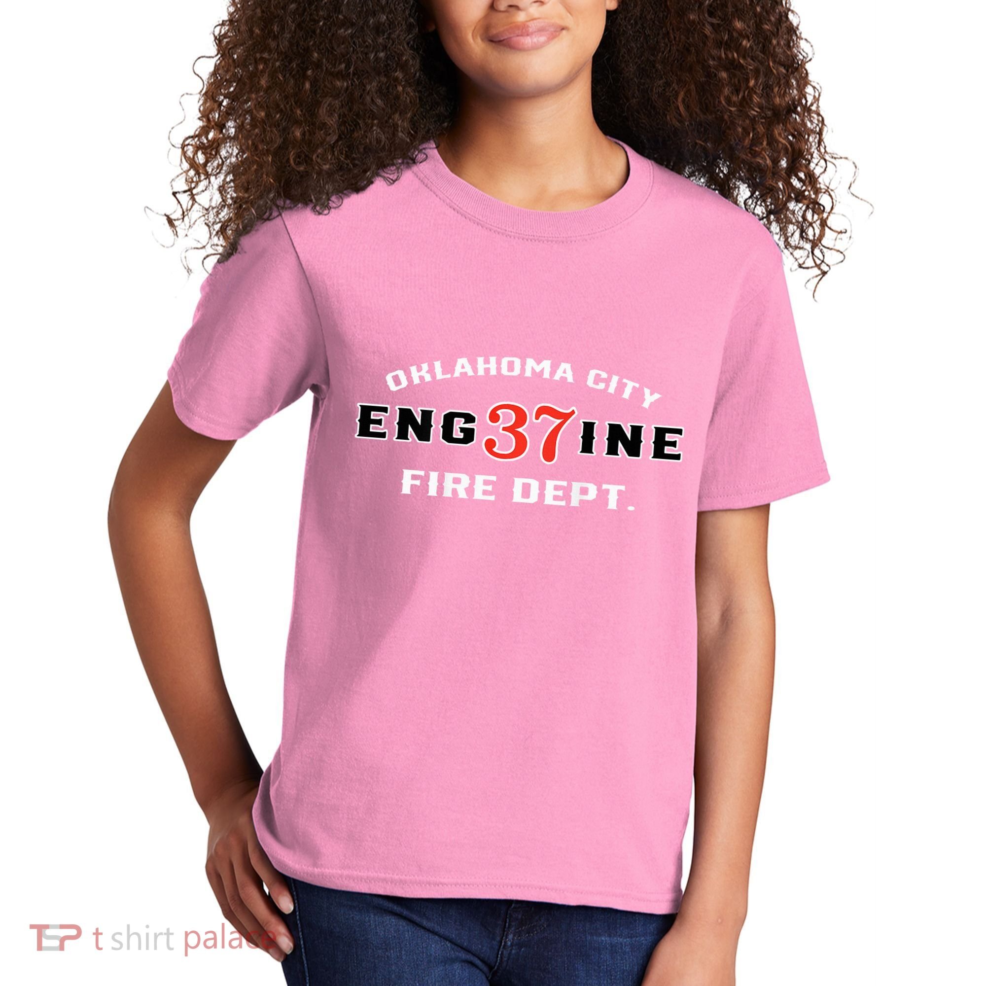 Oklahoma City Fire Dept Engine 37 Kids T-Shirt