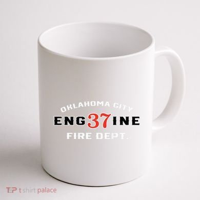 Oklahoma City Fire Dept Engine 37 Coffee Mug back