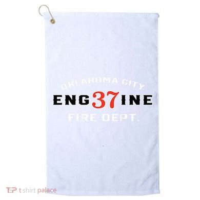 Oklahoma City Fire Dept Engine 37 Golf Towel