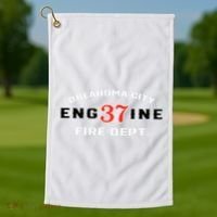 Oklahoma City Fire Dept Engine 37 Golf Towel thumb 1
