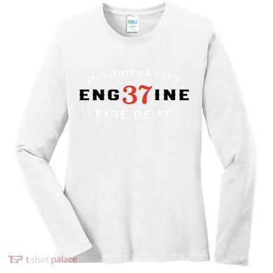 Oklahoma City Fire Dept Engine 37 Women's Long Sleeve Shirt