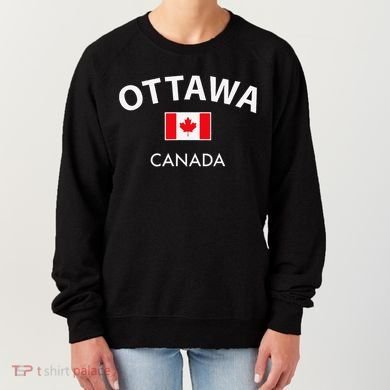 Ottawa Canada Flag Proud Canadian Women's Sweatshirt