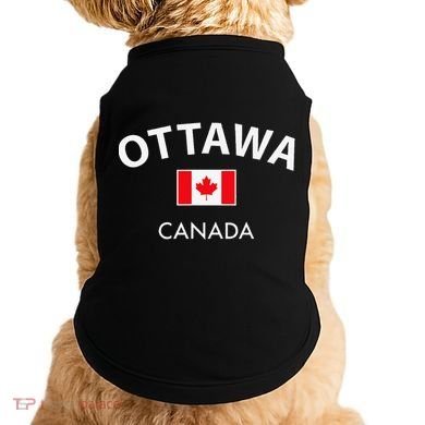 Ottawa Canada Flag Proud Canadian Doggie Tank