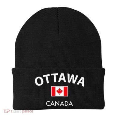 Ottawa Canada Flag Proud Canadian Beanie