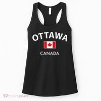 Ottawa Canada Flag Proud Canadian Women's Tank Top thumb 0