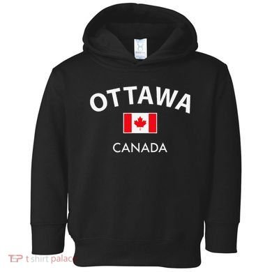 Ottawa Canada Flag Proud Canadian Toddler Hoodie