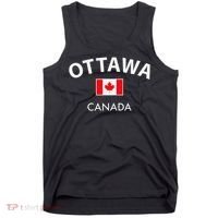 Ottawa Canada Flag Proud Canadian Tank Top thumb 0