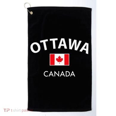 Ottawa Canada Flag Proud Canadian Golf Towel