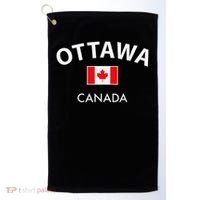 Ottawa Canada Flag Proud Canadian Golf Towel thumb 0