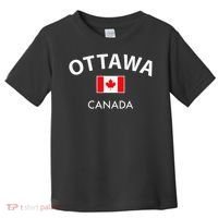 Ottawa Canada Flag Proud Canadian Toddler T-Shirt thumb 0