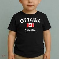 Ottawa Canada Flag Proud Canadian Toddler T-Shirt thumb 2