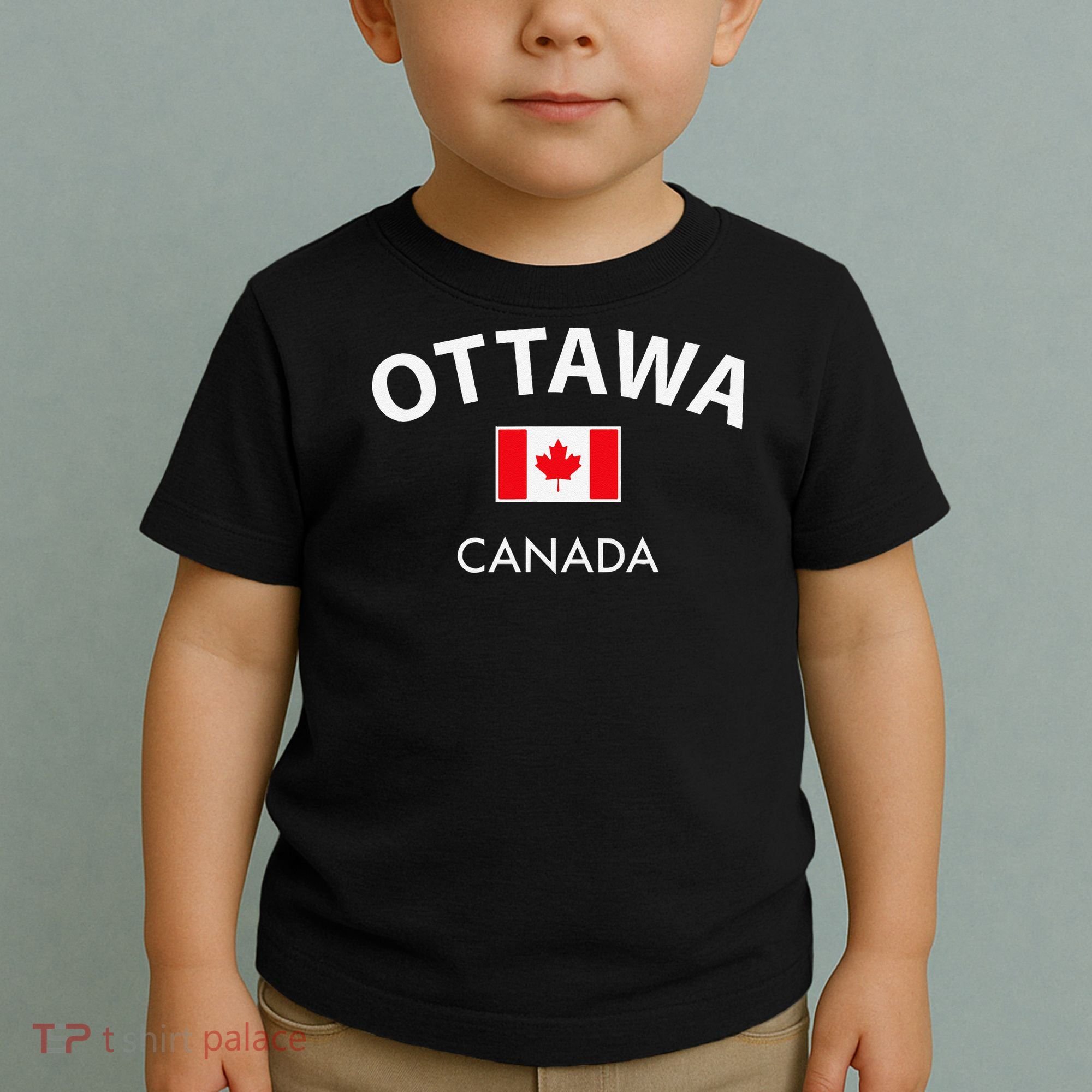 Ottawa Canada Flag Proud Canadian Toddler T-Shirt