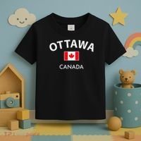 Ottawa Canada Flag Proud Canadian Toddler T-Shirt thumb 3