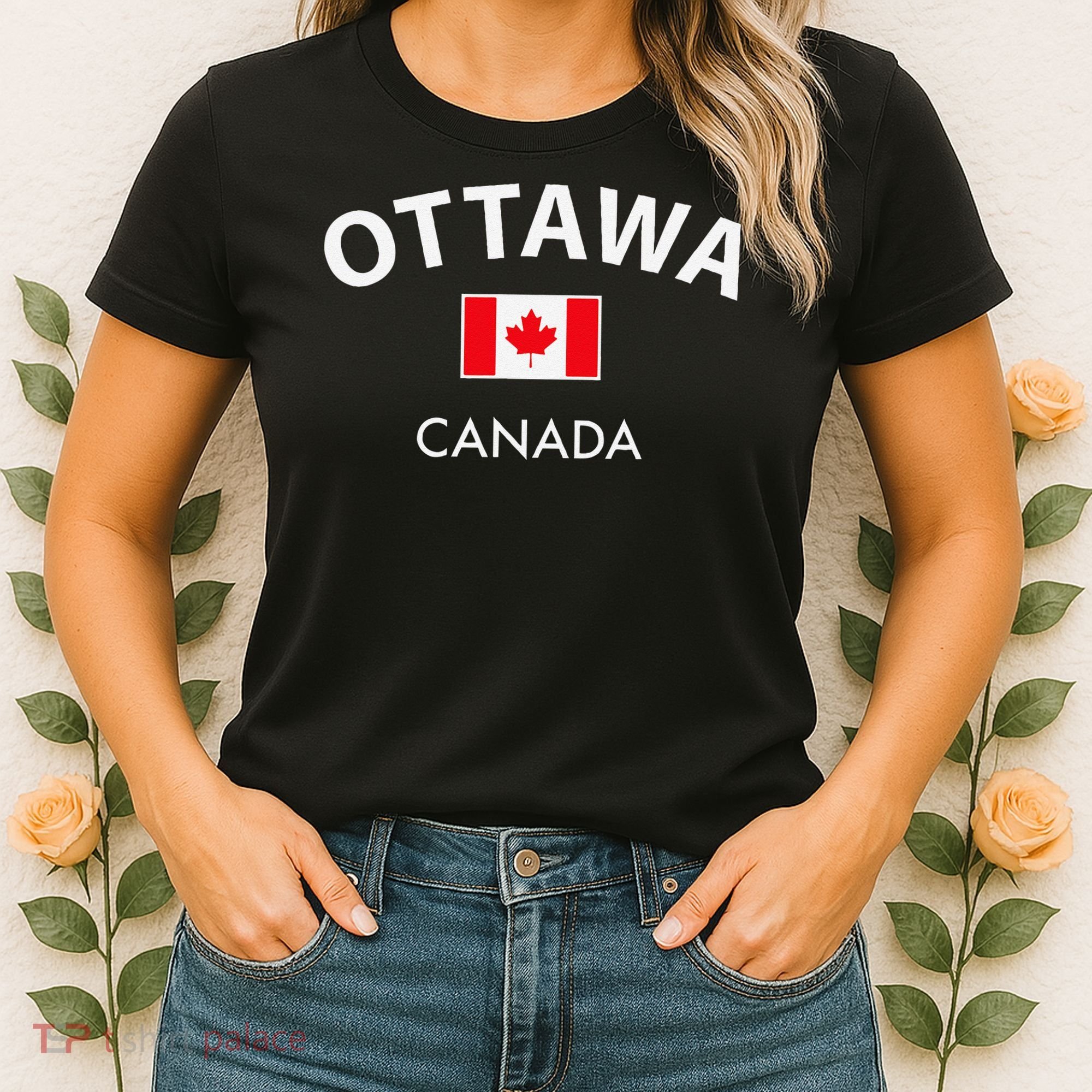 Ottawa Canada Flag Proud Canadian Women's T-Shirt