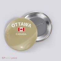 Ottawa Canada Flag Proud Canadian Button thumb 0