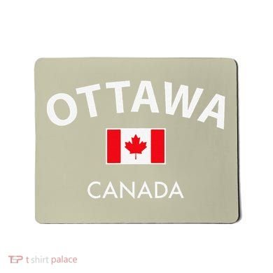 Ottawa Canada Flag Proud Canadian Mousepad