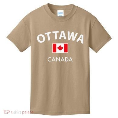 Ottawa Canada Flag Proud Canadian Kids T-Shirt