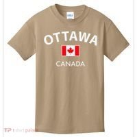 Ottawa Canada Flag Proud Canadian Kids T-Shirt thumb 0