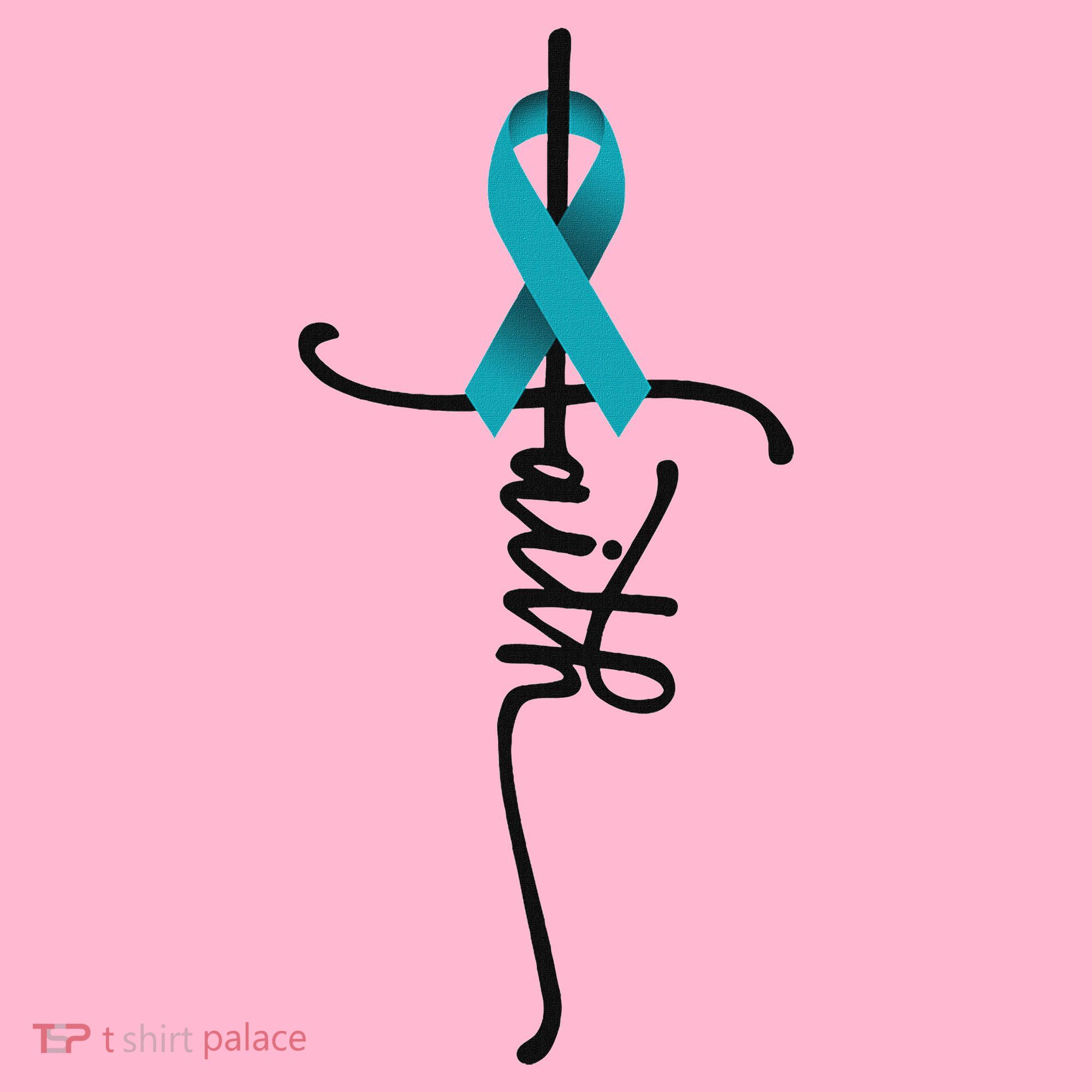 Ovarian Cancer Faith Ovarian Cancer Awareness Support Coaster