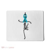Ovarian Cancer Faith Ovarian Cancer Awareness Support Mousepad thumb 0