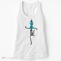 Ovarian Cancer Faith Ovarian Cancer Awareness Support Women's Tank Top thumb 0