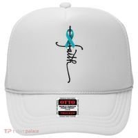 Ovarian Cancer Faith Ovarian Cancer Awareness Support Hat thumb 0
