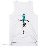 Ovarian Cancer Faith Ovarian Cancer Awareness Support Tank Top thumb 0