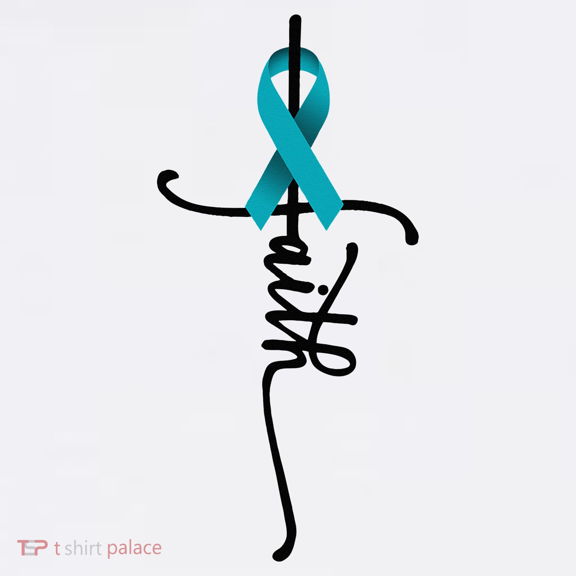 Ovarian Cancer Faith Ovarian Cancer Awareness Support Kids Sweatshirt