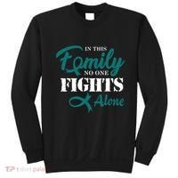 Ovarian Cancer Fight Cancer Ribbon Sweatshirt thumb 0