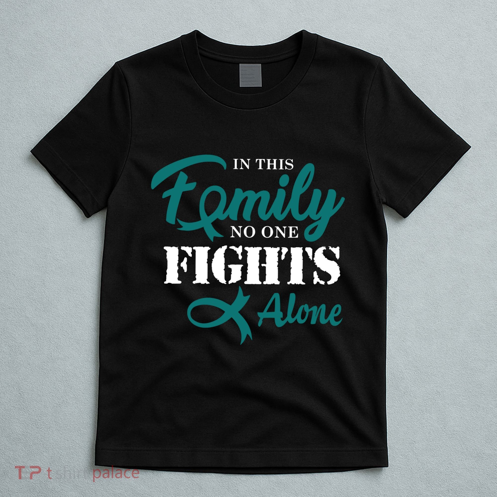 Ovarian Cancer Fight Cancer Ribbon T-Shirt